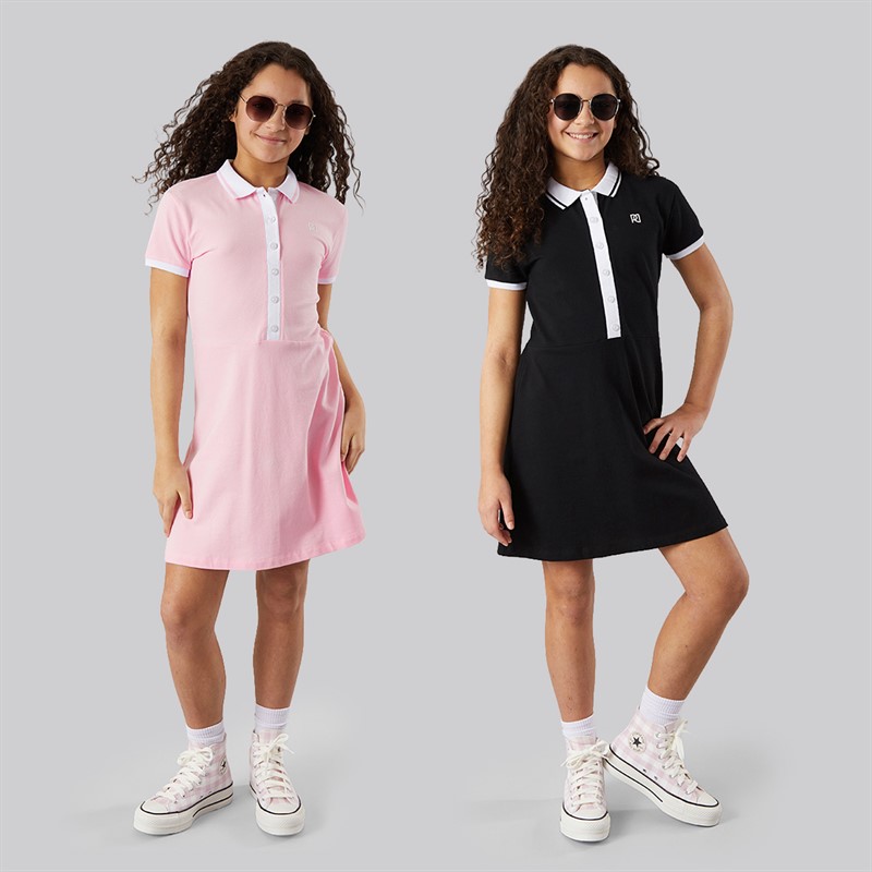 Pindydoll Girls Charity Two Pack Dresses Pink/White Pink / White
