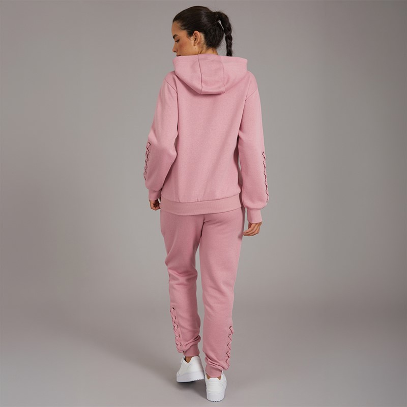 Pindydoll Womens Ellan Two Piece Hoodie And Joggers Set Rose Elegance