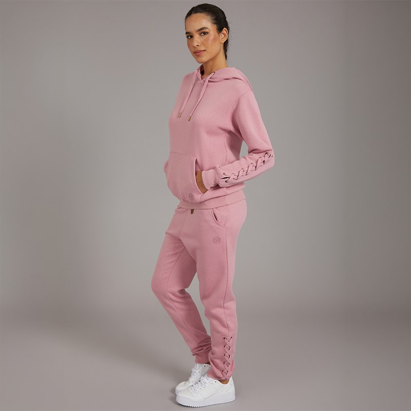 Pindydoll Womens Ellan Two Piece Hoodie And Joggers Set Rose Elegance