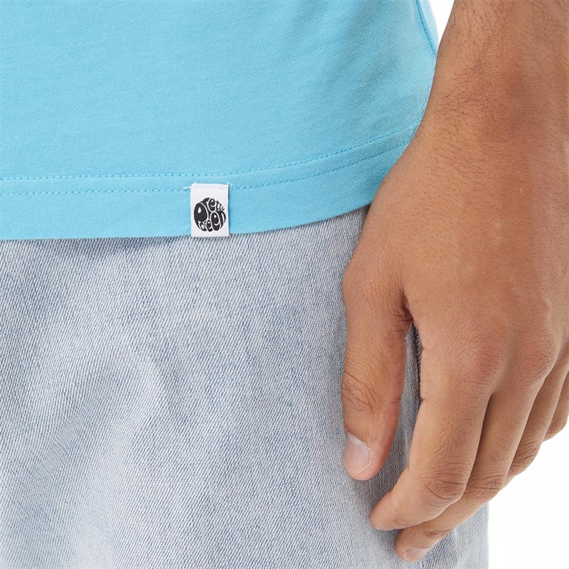 Pretty Green Mens Tie Dye T-Shirt Blue