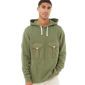 Buy Pretty Green Mens Creedence Hoodie Olive