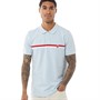 Pretty Green Mens Tilby Chest Stripe Polo Light Blue