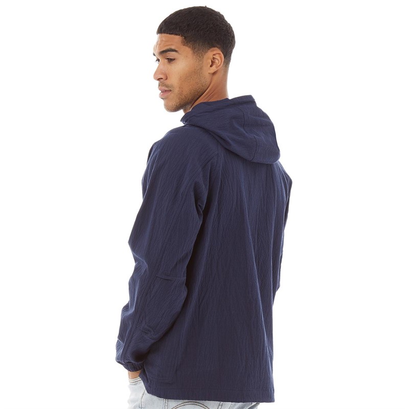 Pretty Green Mens Seersucker Jacket Navy