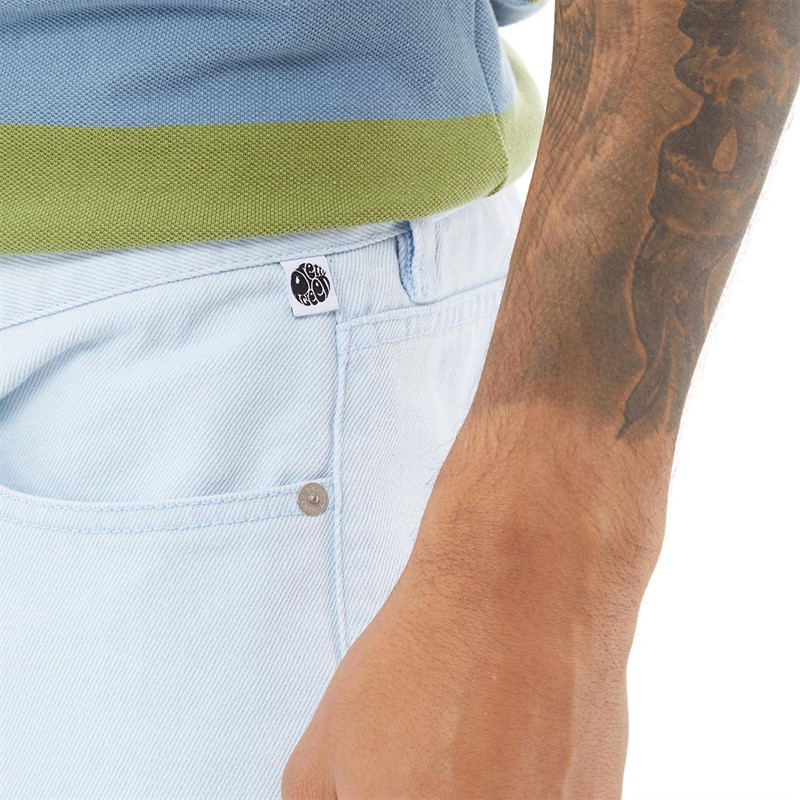 Pretty Green Mens Compton Jeans Blue