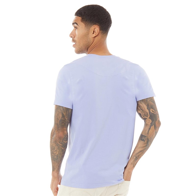 Pretty Green Mens Phono Logo T-Shirt Purple