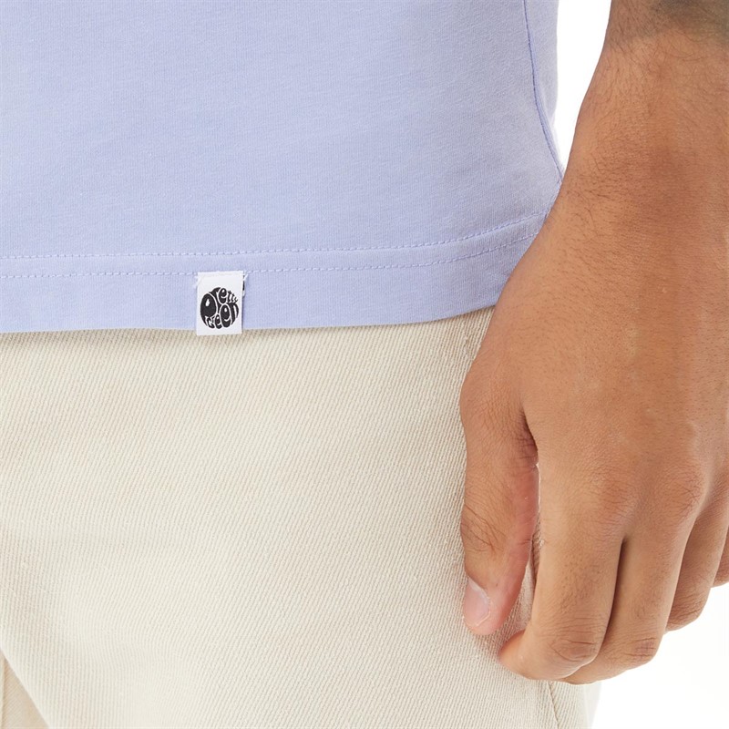 Pretty Green Mens Phono Logo T-Shirt Purple