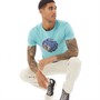 Pretty Green Mens Mixer Logo T-Shirt Teal