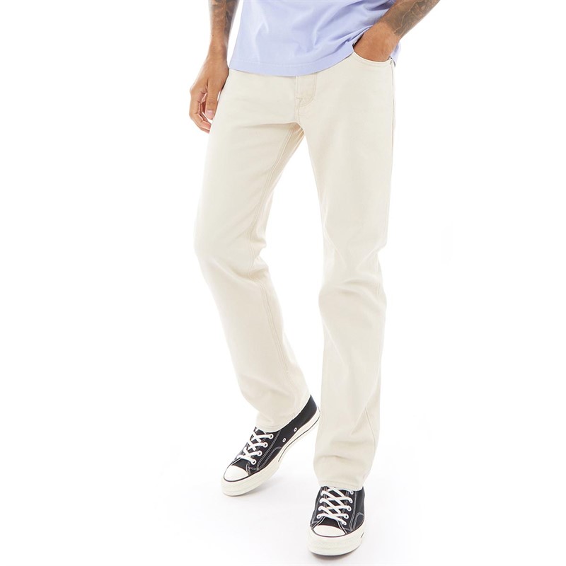 Pretty Green Mens Compton Jeans Stone