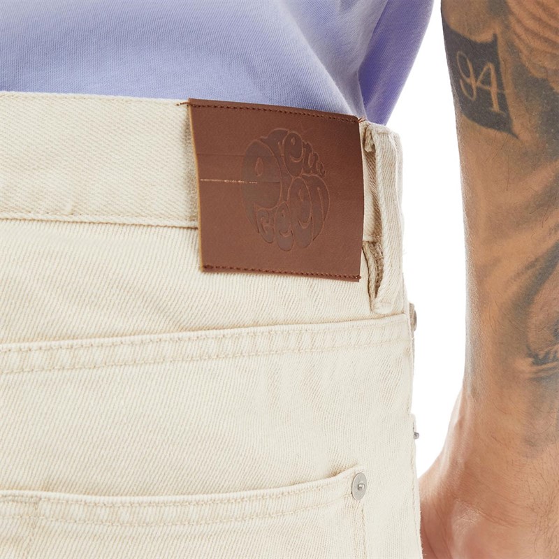 Pretty Green Mens Compton Jeans Stone