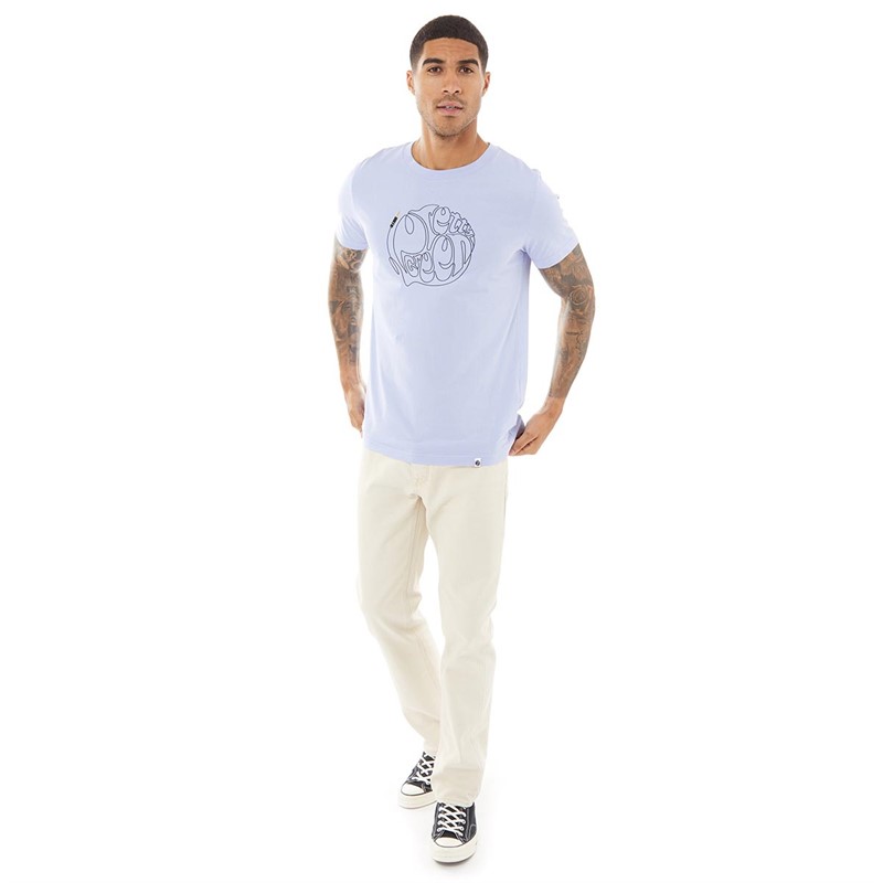 Pretty Green Mens Compton Jeans Stone