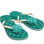 Pretty You Dames London Tessa Teenslippers Blauwgroen