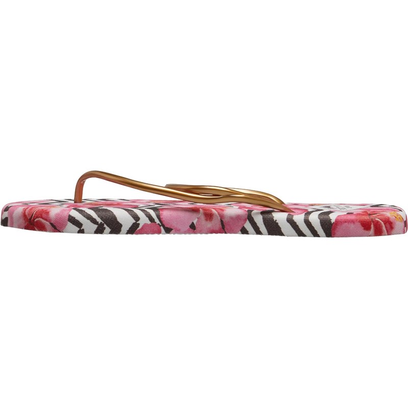 Pretty You Dames LondonZig Zag Teenslippers Roze Multi