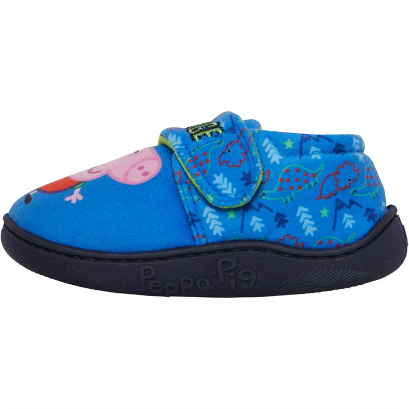 Peppa Pig Boys Fecken Slippers Blue