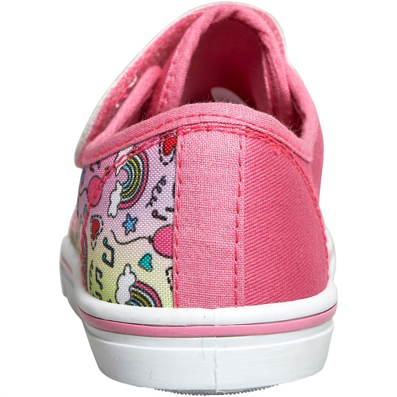 Peppa Pig Infant Girls Aquarius Velcro Canvas Pumps Multi