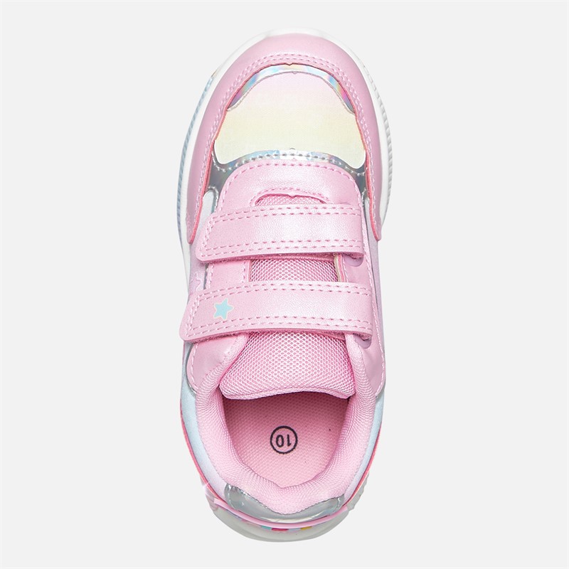 Peppa Pig Girls Light Up Sports Trainers Pink