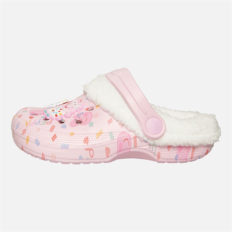 Peppa Pig Linky chodaki z futerkiem dla dziecka kolor różowy/wielokolorowy