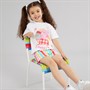 Disney Girls T-Shirt And Shorts Co-Ord Set White/Multi
