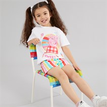 Disney Girls T-Shirt And Shorts Co-Ord Set White/Multi