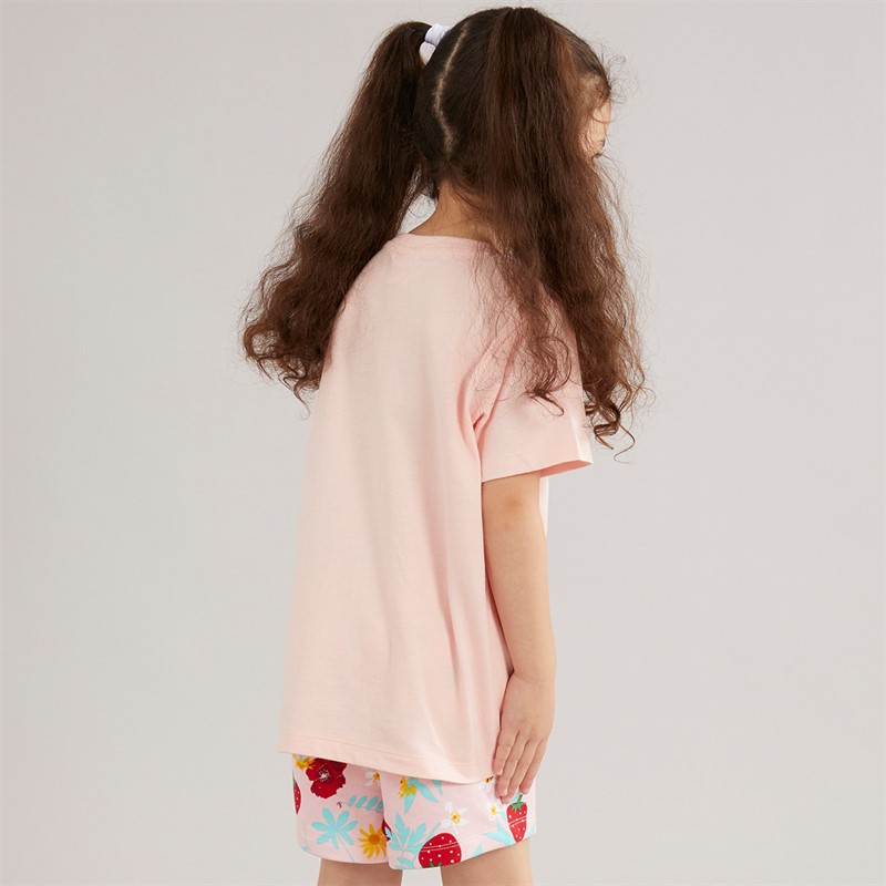 Disney Girls T-Shirt And Shorts Co-Ord Set Pink