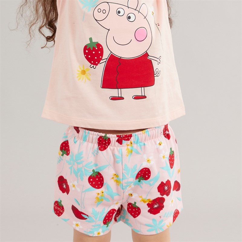 Disney Girls T-Shirt And Shorts Co-Ord Set Pink