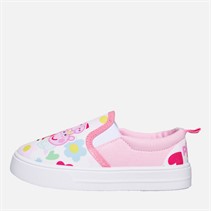Peppa Pig Infant Girls Slip On Canvas Pumps Pink/Multi