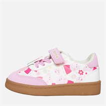 Peppa Pig Infant Girls Flower Court Trainers White/Pink/Multi