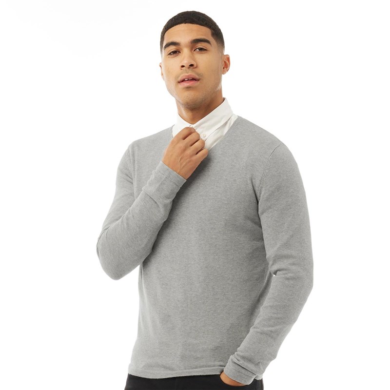 grey jumper mens v neck