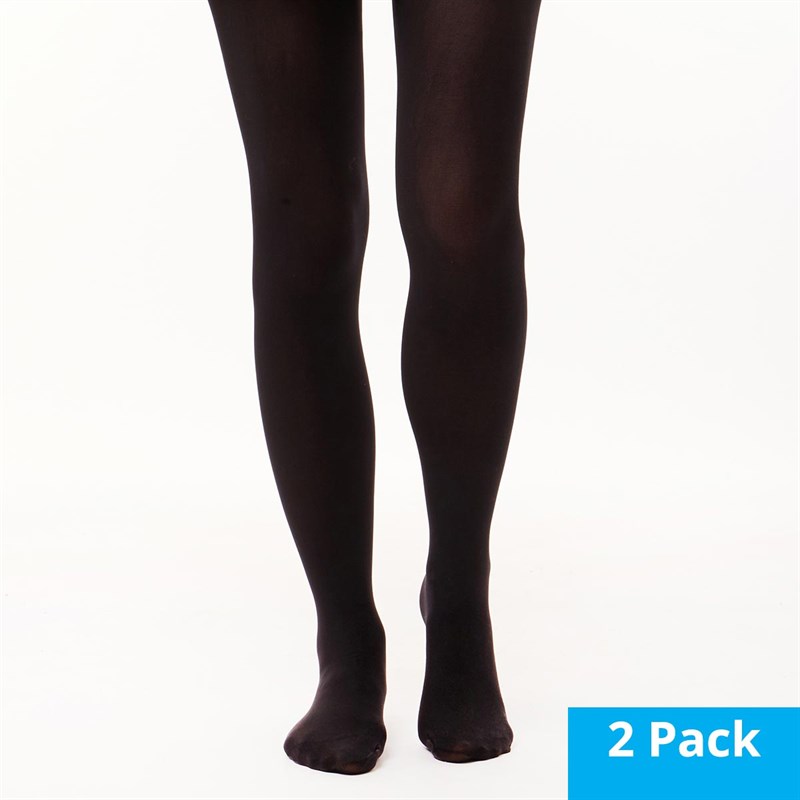 Buy PRODUKT Womens Two Pack Basic 40 Denier Tights Black