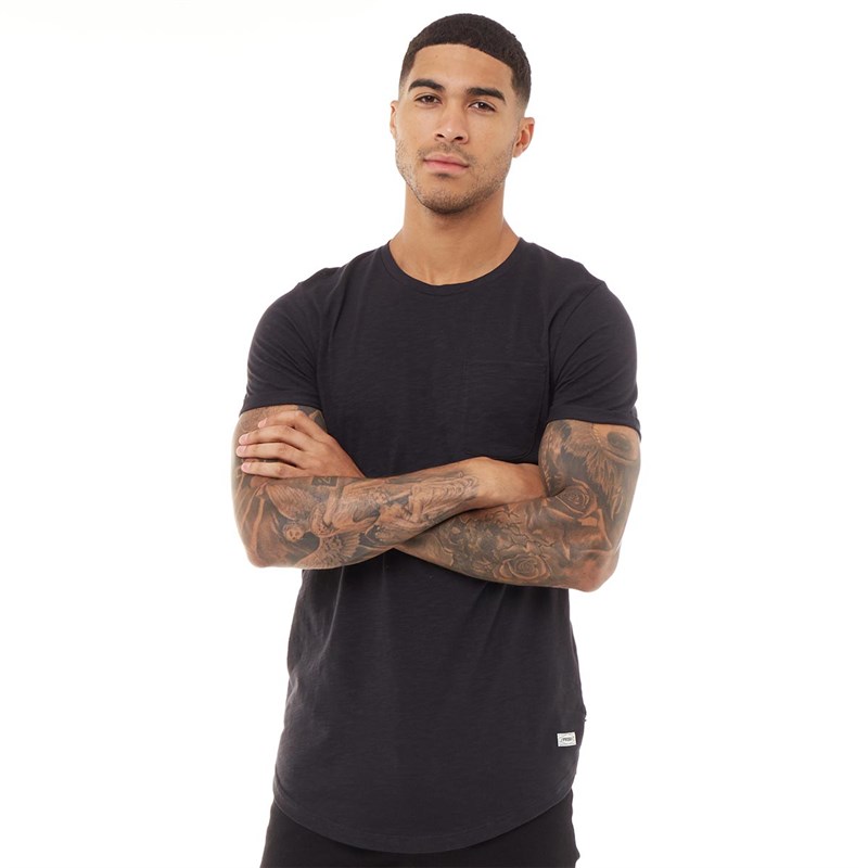 Buy PRODUKT Mens Slub Long TShirt Black