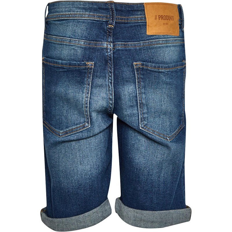 PRODUKT Boys Pktakm Reg Denim Shorts Medium Blue Denim