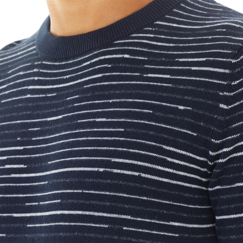 PRODUKT Mens Bwo Newport Crew Neck Jumper Navy Blazer