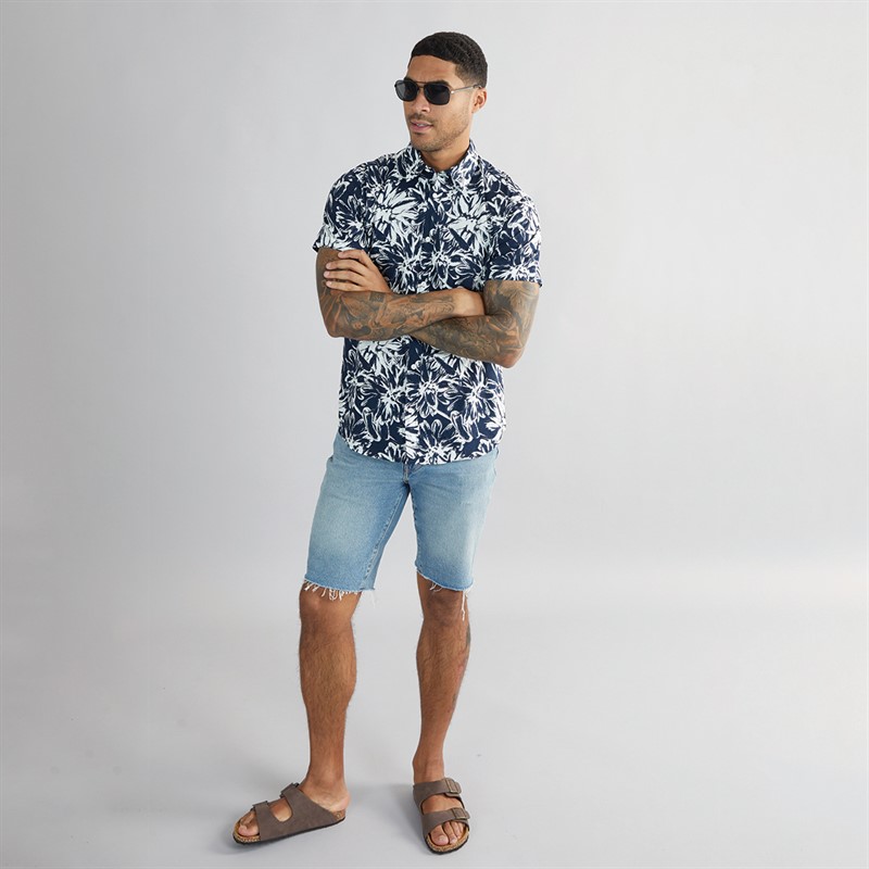 PRODUKT Mens Kim Short Sleeve Shirt Sky Captain
