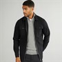 PRODUKT Herren Mikkel Hemd Jacke Schwarz Hahnentritt