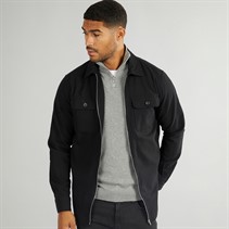 PRODUKT Mens Mikkel Shirt Jacket Black Houndstooth