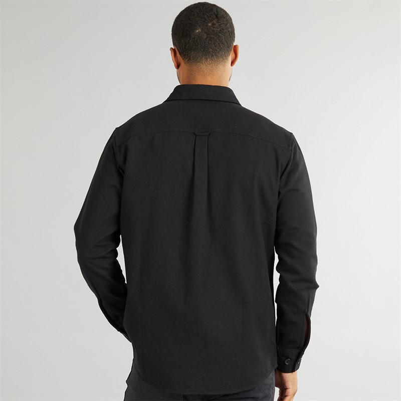 PRODUKT Herren Dean Unifarbenes Overshirt Schwarz