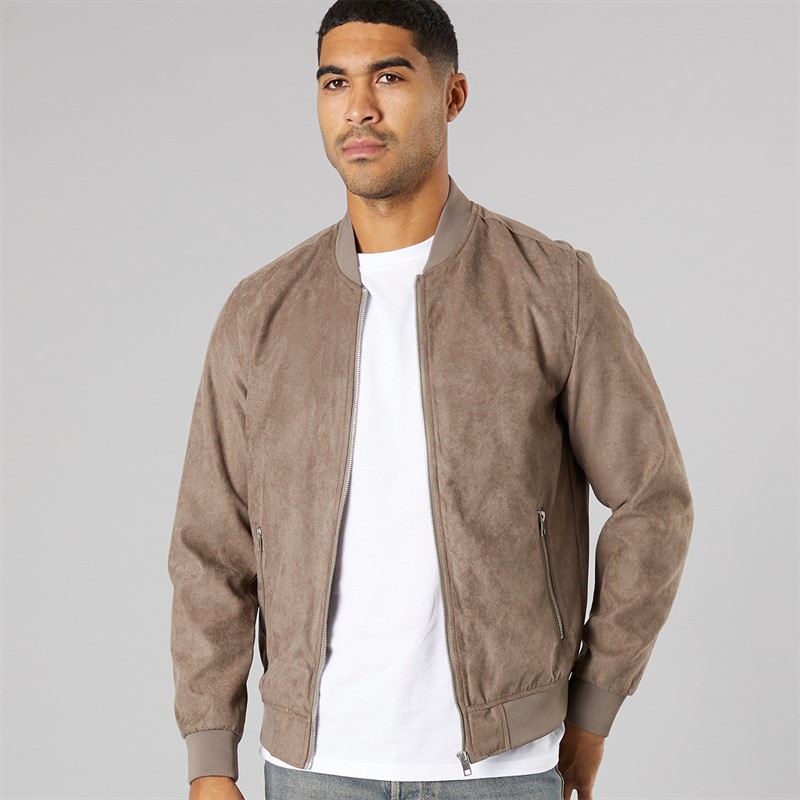 PRODUKT Herren Ron Kunstleder Bomber Falcon Faux Suede