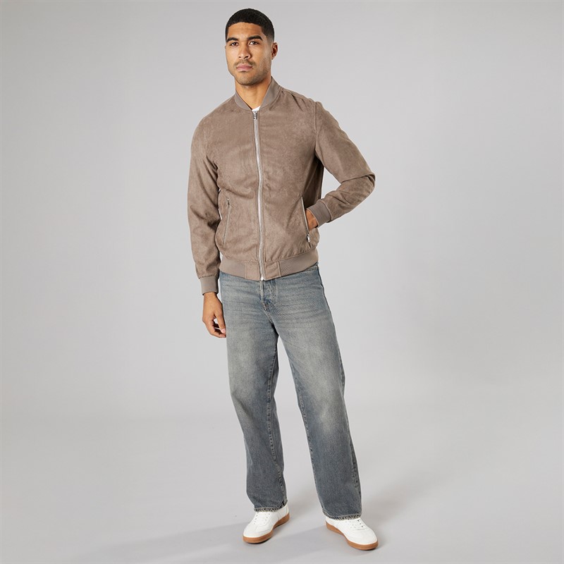 PRODUKT Herren Ron Kunstleder Bomber Falcon Faux Suede