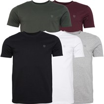 Black/Burgundy/Dark Green/Grey Marl/White