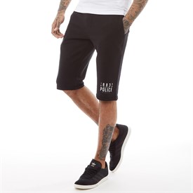 883 Police Heren Spiral Jersey Shorts Zwart 883 police kopen in de aanbieding