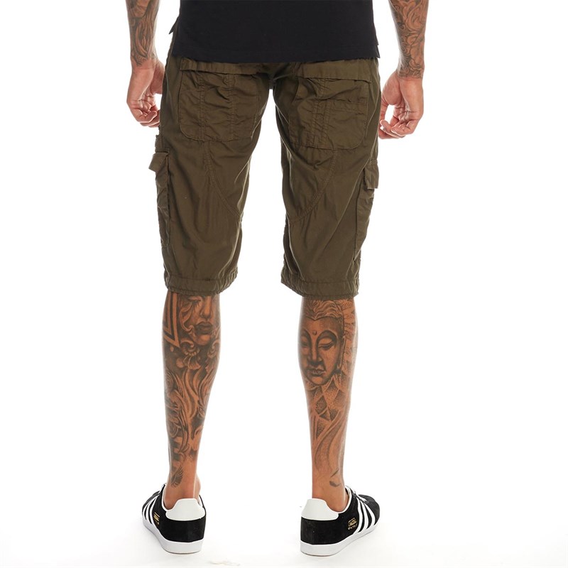 Buy 883 Police Mens Seattle Shorts Khaki