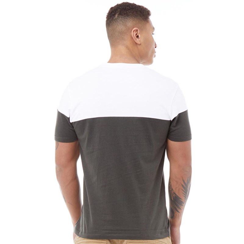 883 Police Mens Flood T-Shirt Khaki/White