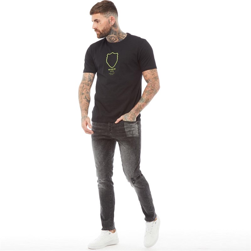 Buy 883 Police Mens Moriarty Slim Fit Jeans Dark Blue Rinse