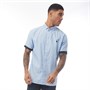 883 Police Chemise à Manches Courtes Factor Homme Bleu Ciel