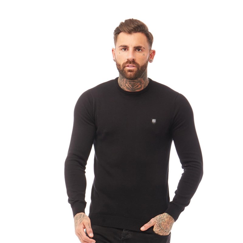 883 Police Mens Muraco Knitwear Black