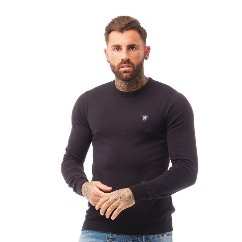 883 Police Mens Muraco Knitwear Navy