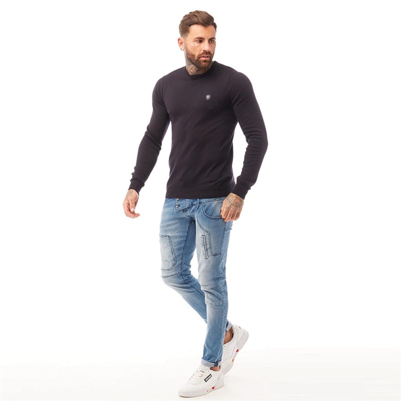 883 Police Mens Muraco Knitwear Navy