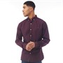 883 Police Mens Extend Long Sleeve Shirt Burgundy
