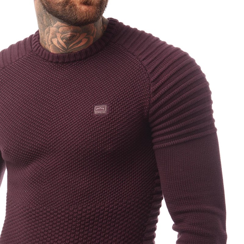 burgundy jumper mens