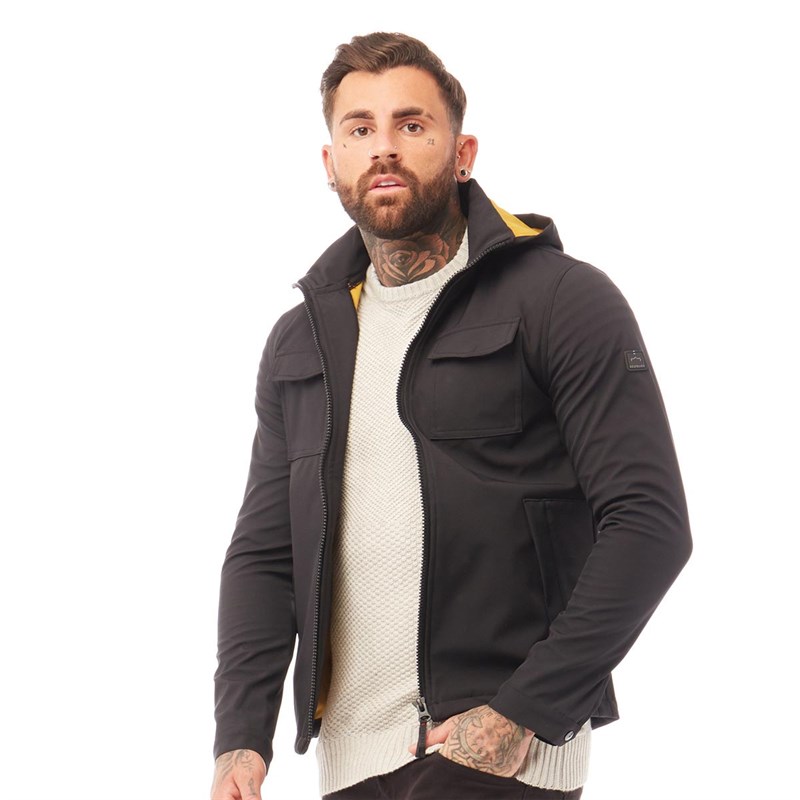 Buy 883 Police Mens Technical Nylon Shell Jacket Black