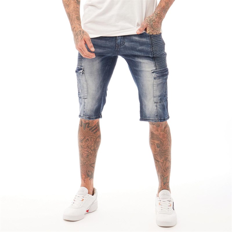 883 police denim shorts